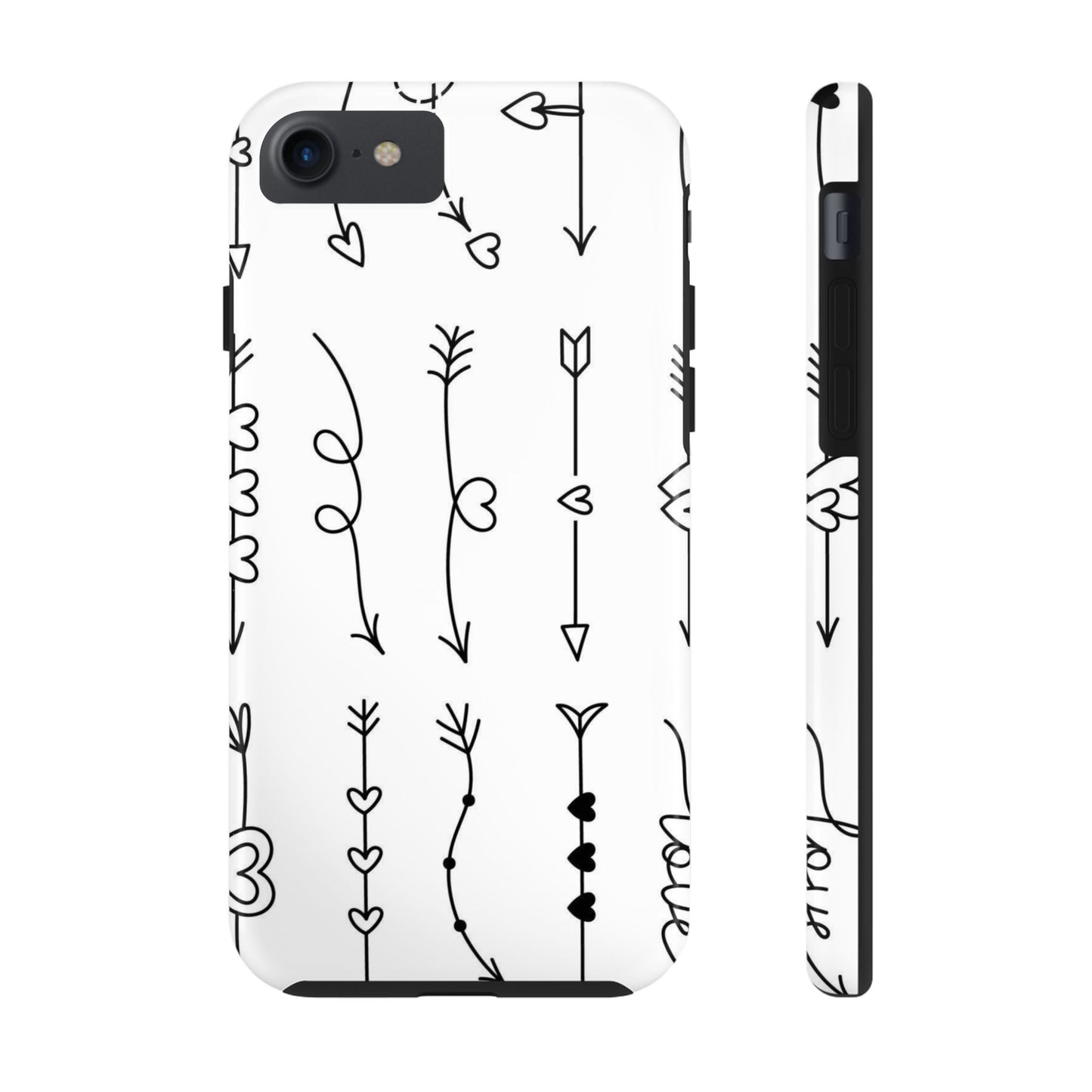 Set of cute doodle arrows for Valentine's Day Tough Phone Cases iPhone 7, iPhone 8, iPhone SE