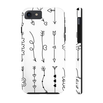 Set of cute doodle arrows for Valentine's Day Tough Phone Cases iPhone 7, iPhone 8, iPhone SE