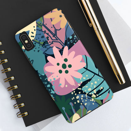 Contemporary collage design Tough Phone Cases