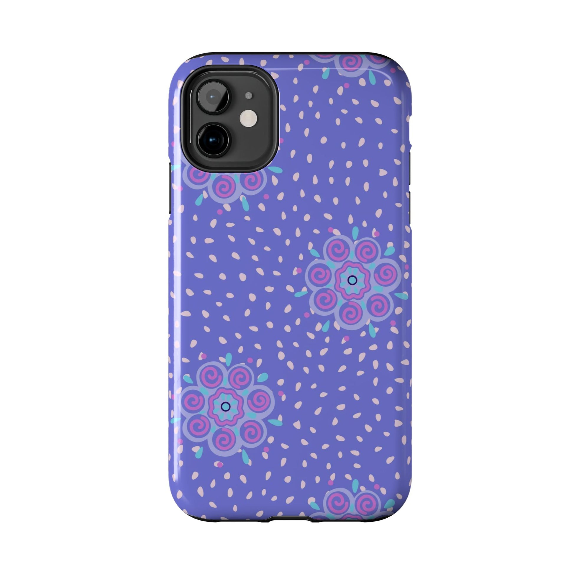 Abstract ethnic bud flower seamless pattern Tough Phone Cases