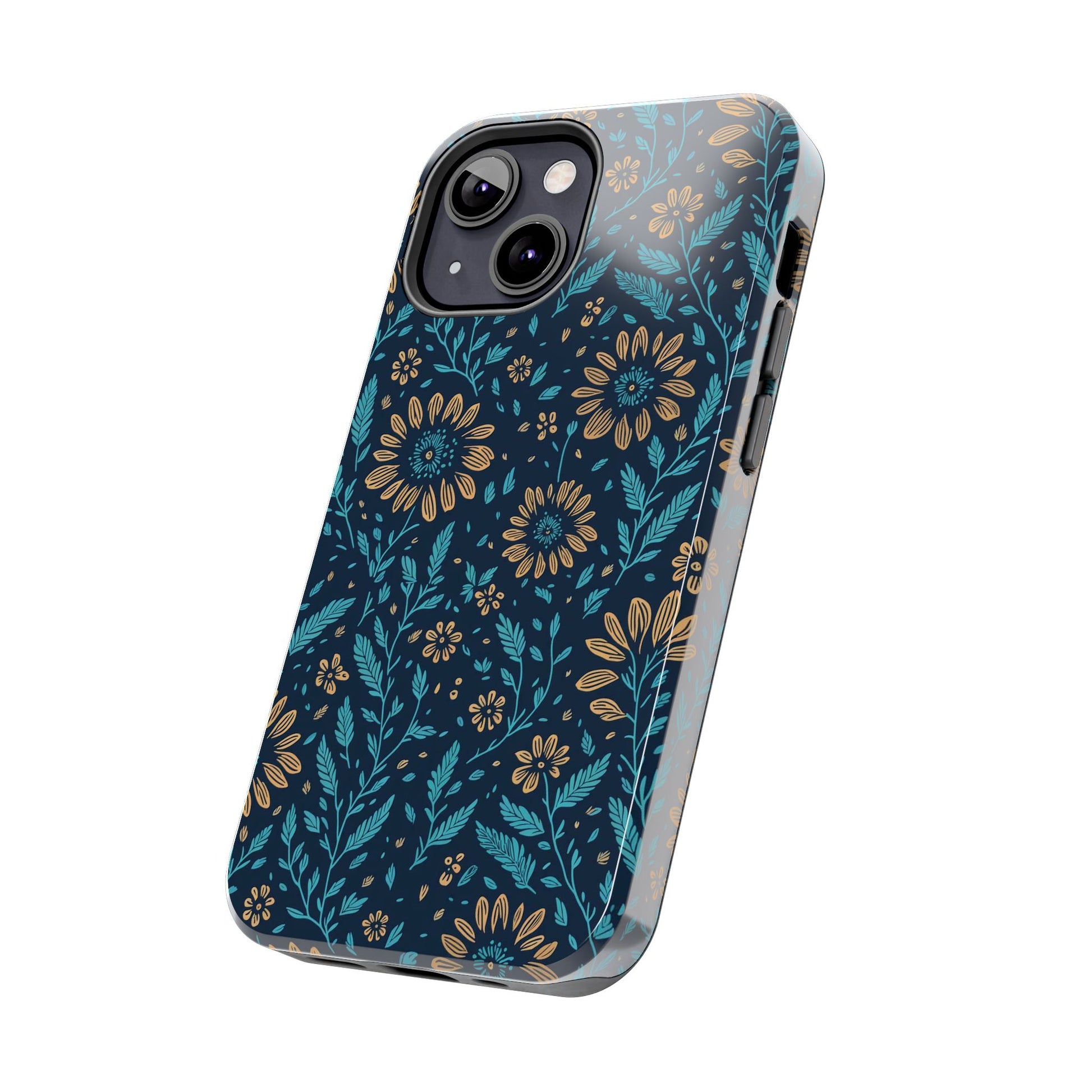 Flower Pattern Design Tough Phone Cases