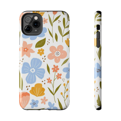 Big collection of blooming flowers, twigs and leaves Tough Phone Cases iPhone 11 Pro Max