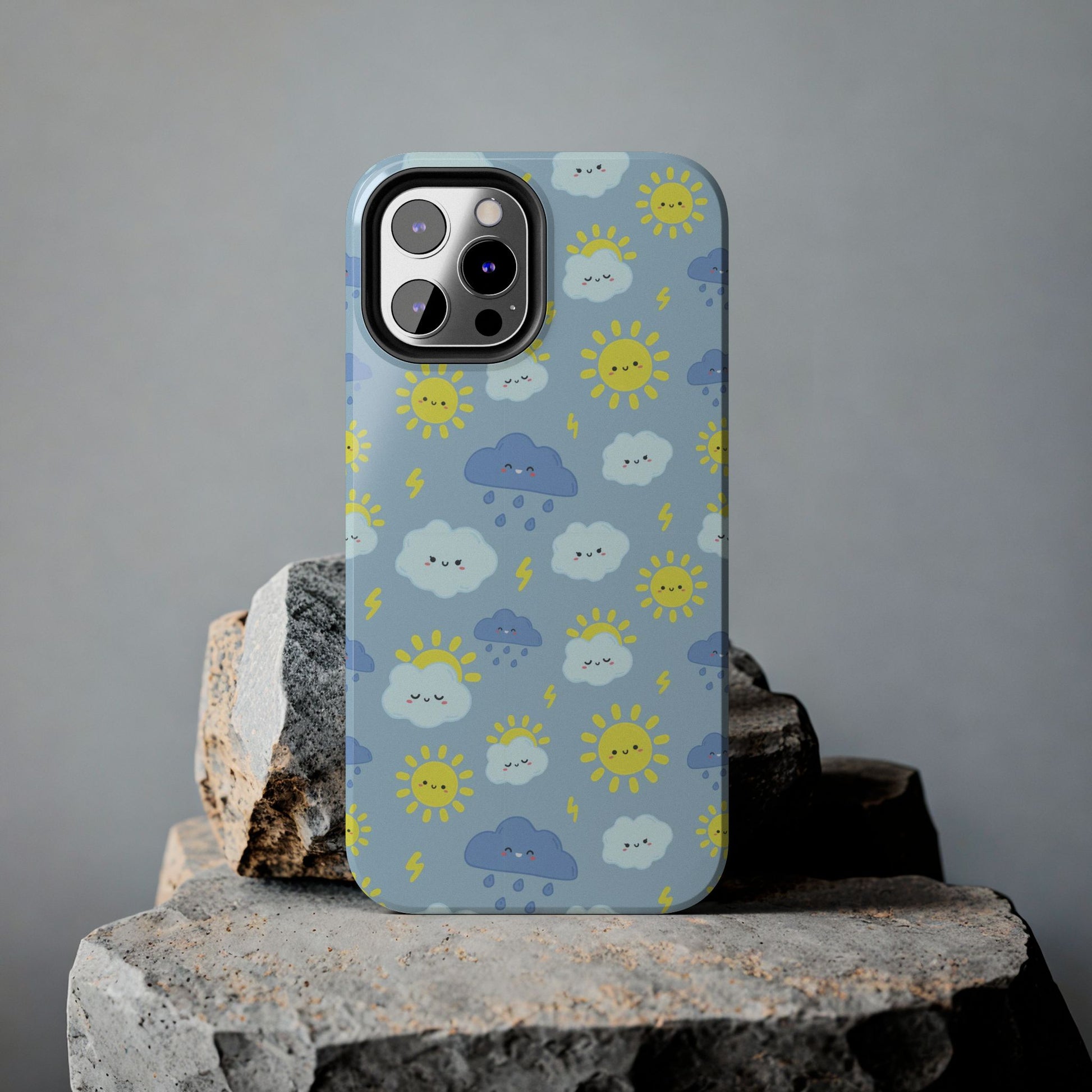 Cute rain sky pattern Tough Phone Cases