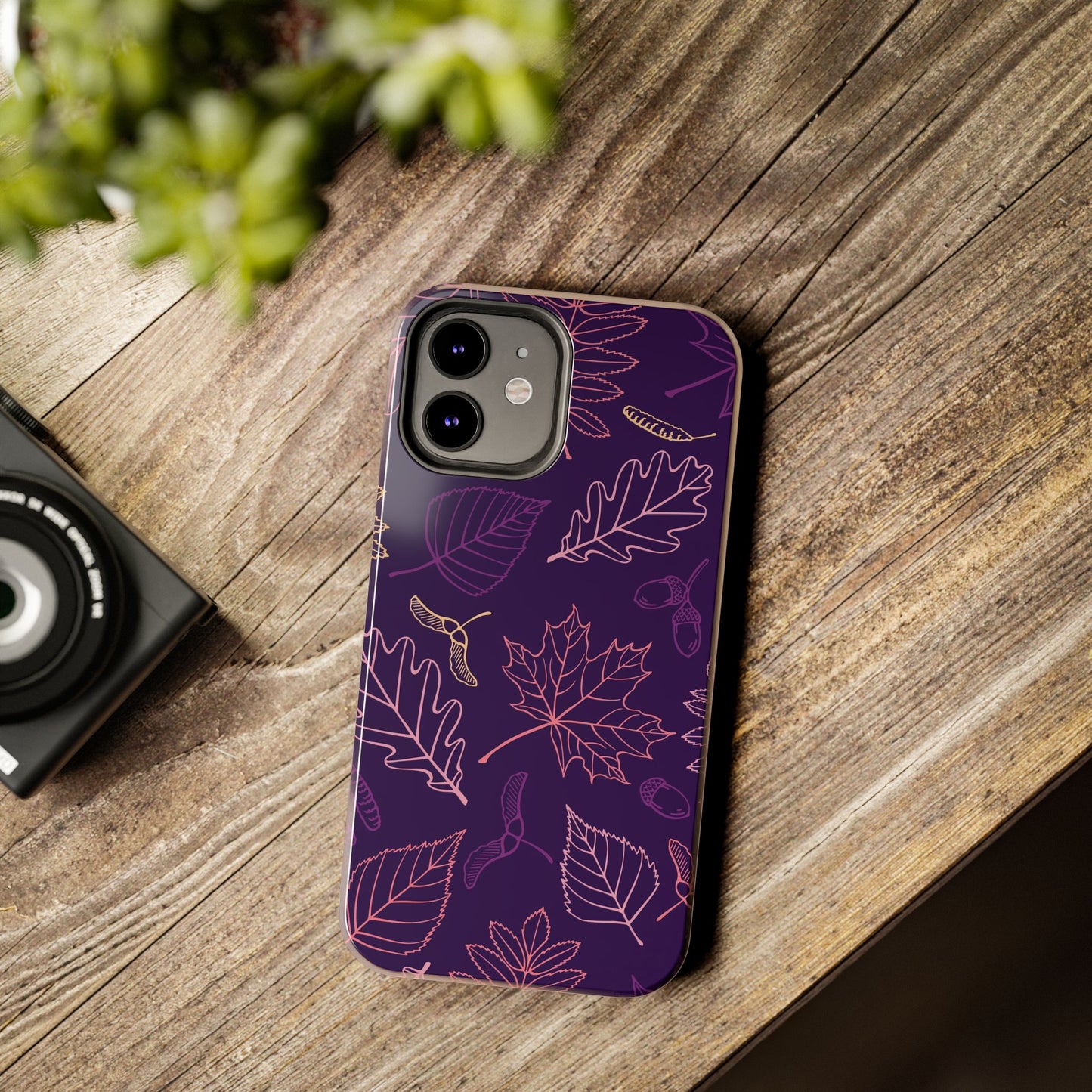 Seamless pattern with autumn leaves Tough Phone Cases