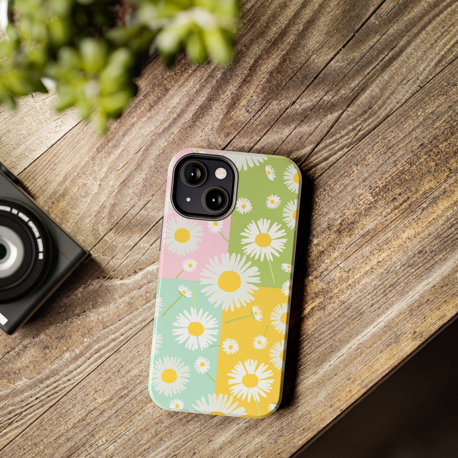 4 colors set of dandelion seamless pattern Tough Phone Cases