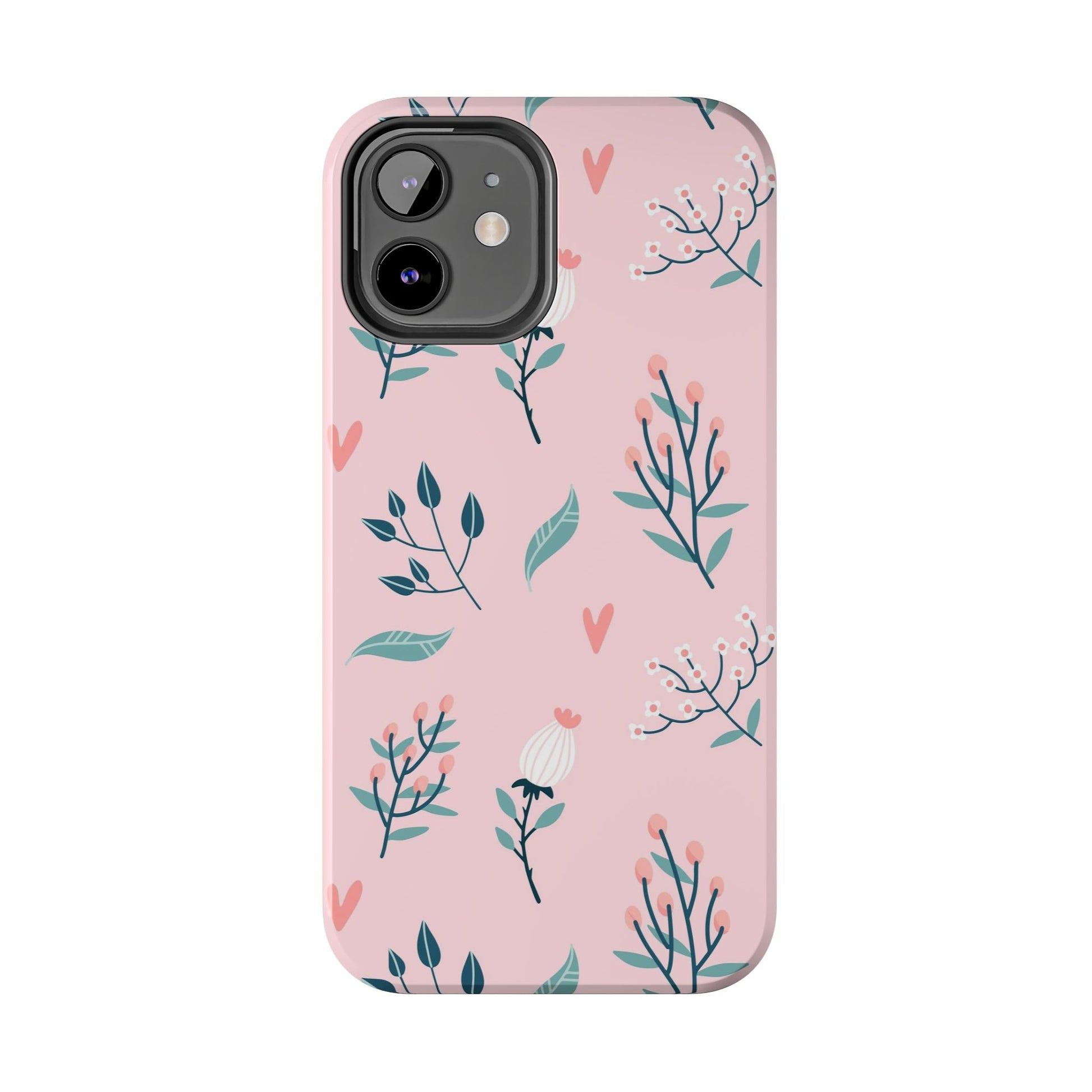 Floral seamless pattern. Garden flowers branches Tough Phone Cases