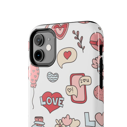 Romantic seamless pattern Tough Phone Cases