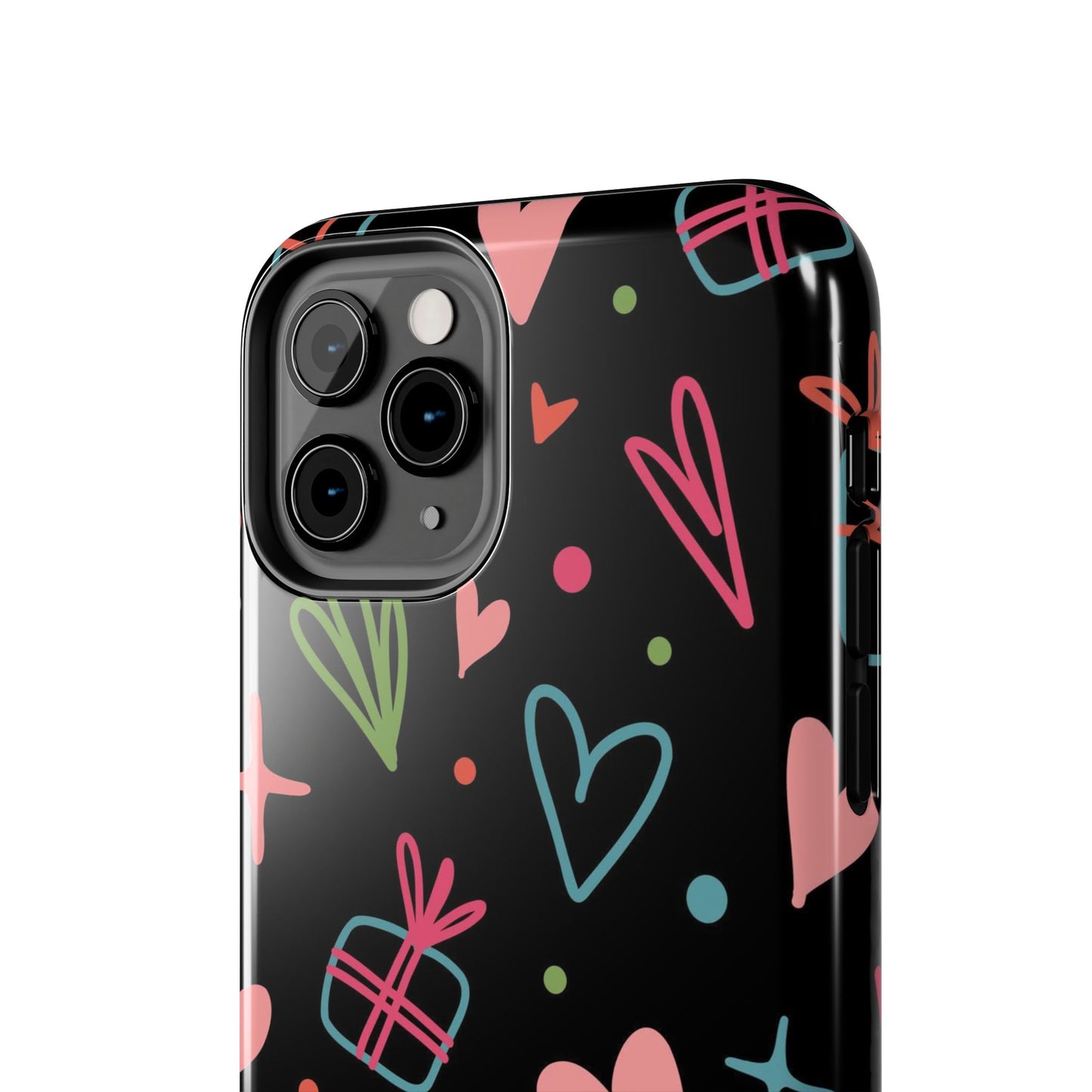 Valentine Day Doodle seamless pattern Tough Phone Cases