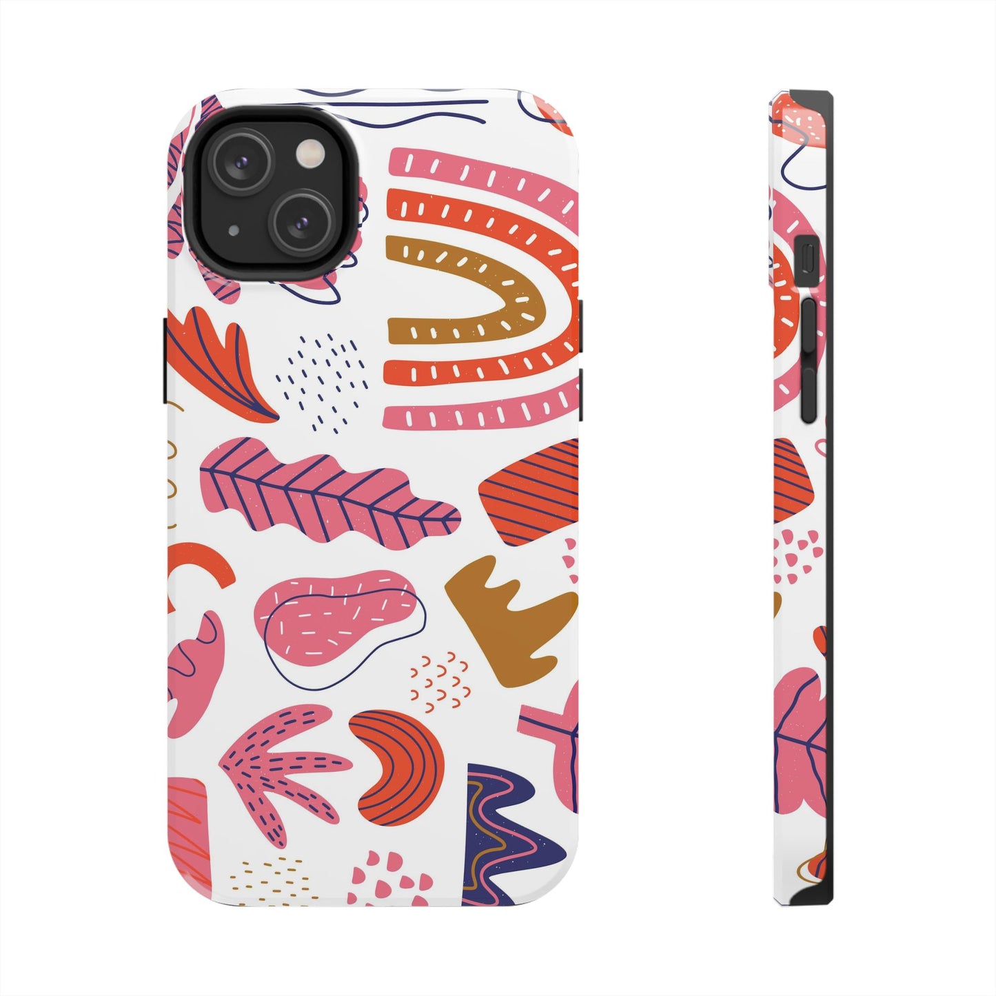 Isolated doodles, bundle of flowers Tough Phone Cases iPhone 14 Plus