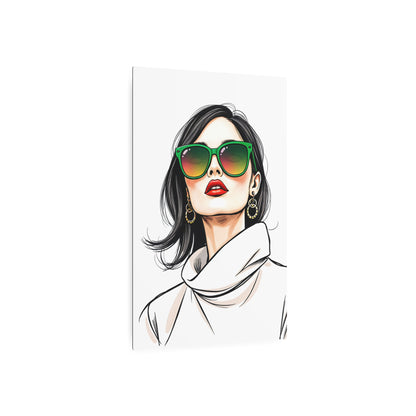 Vogue Visage: The Epitome of Chic Elegance in Modern Aesthetics Metal Art Sign