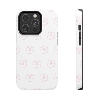 Cherry blossom seamless pattern Tough Phone Cases iPhone 14 Pro