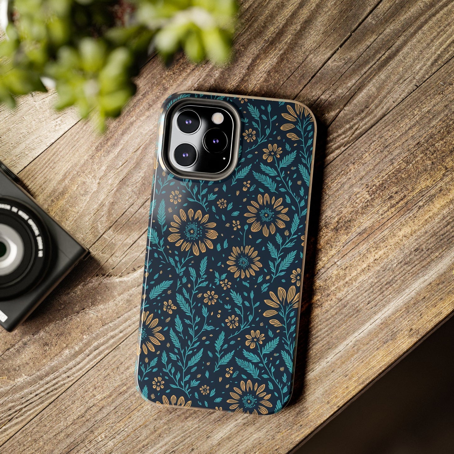 Flower Pattern Design Tough Phone Cases