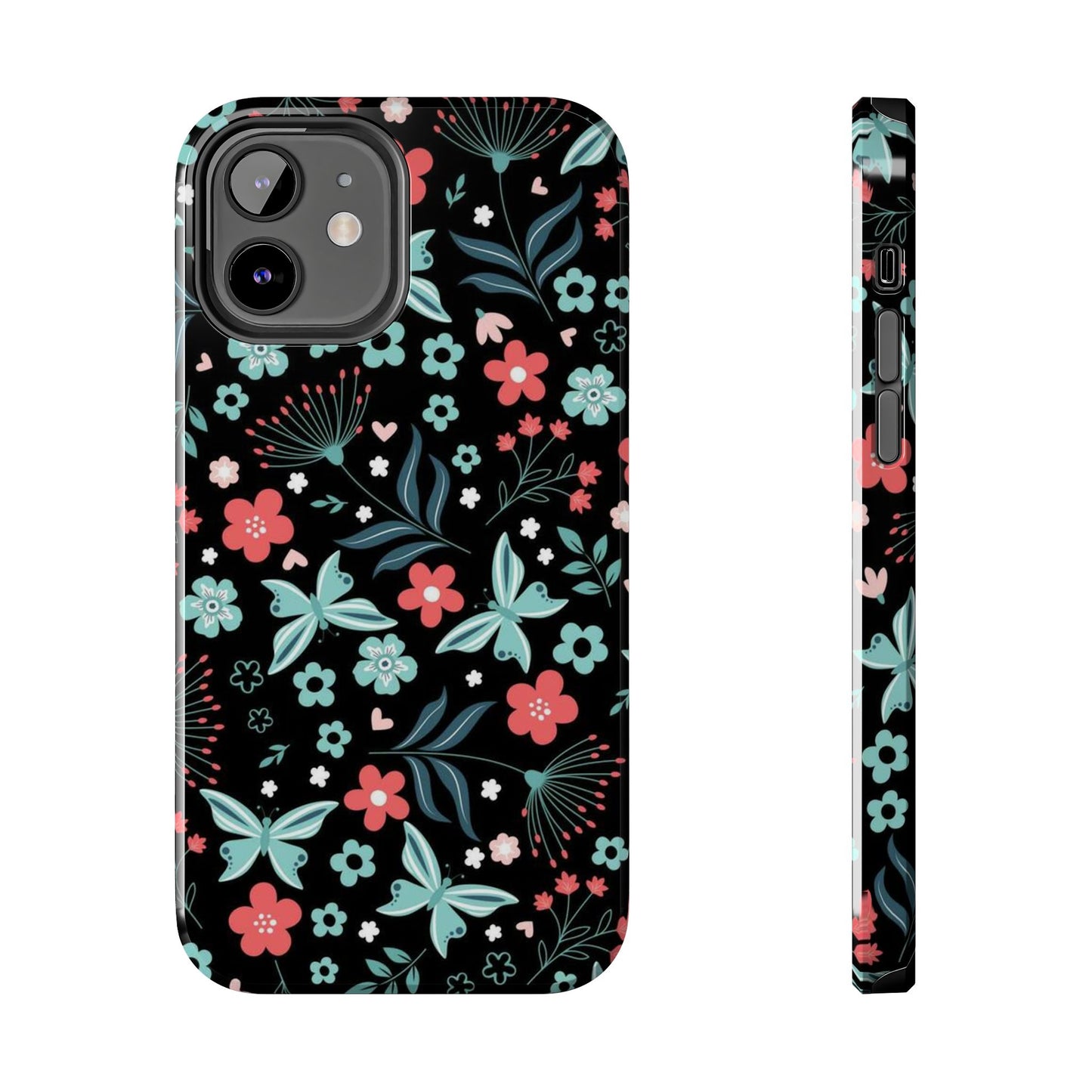 Spring seamless pattern on multi colored flowers Tough Phone Case iPhone 12