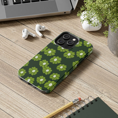 Retro groovy flowers seamless pattern Tough Phone Cases