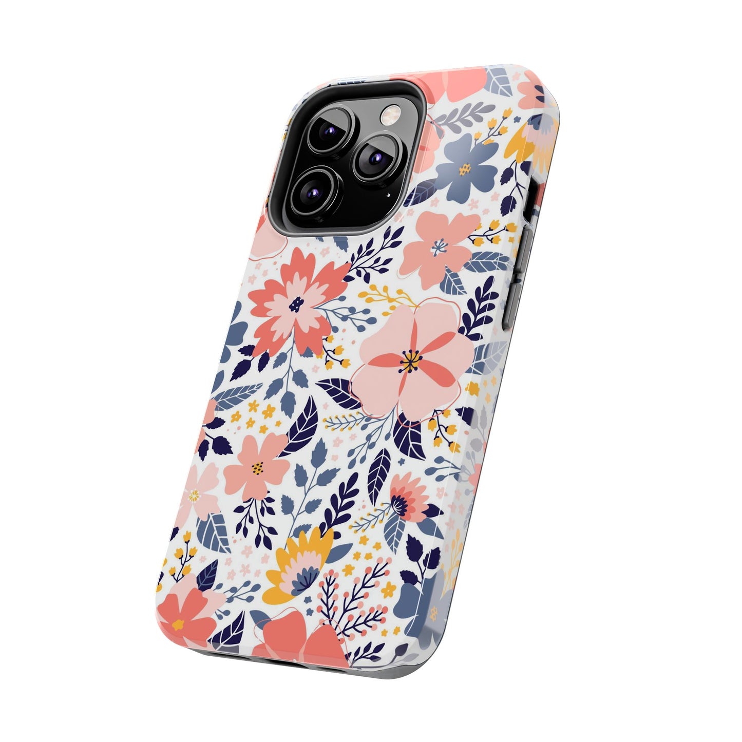 seamless pattern with abstract flowers Tough Phone Cases