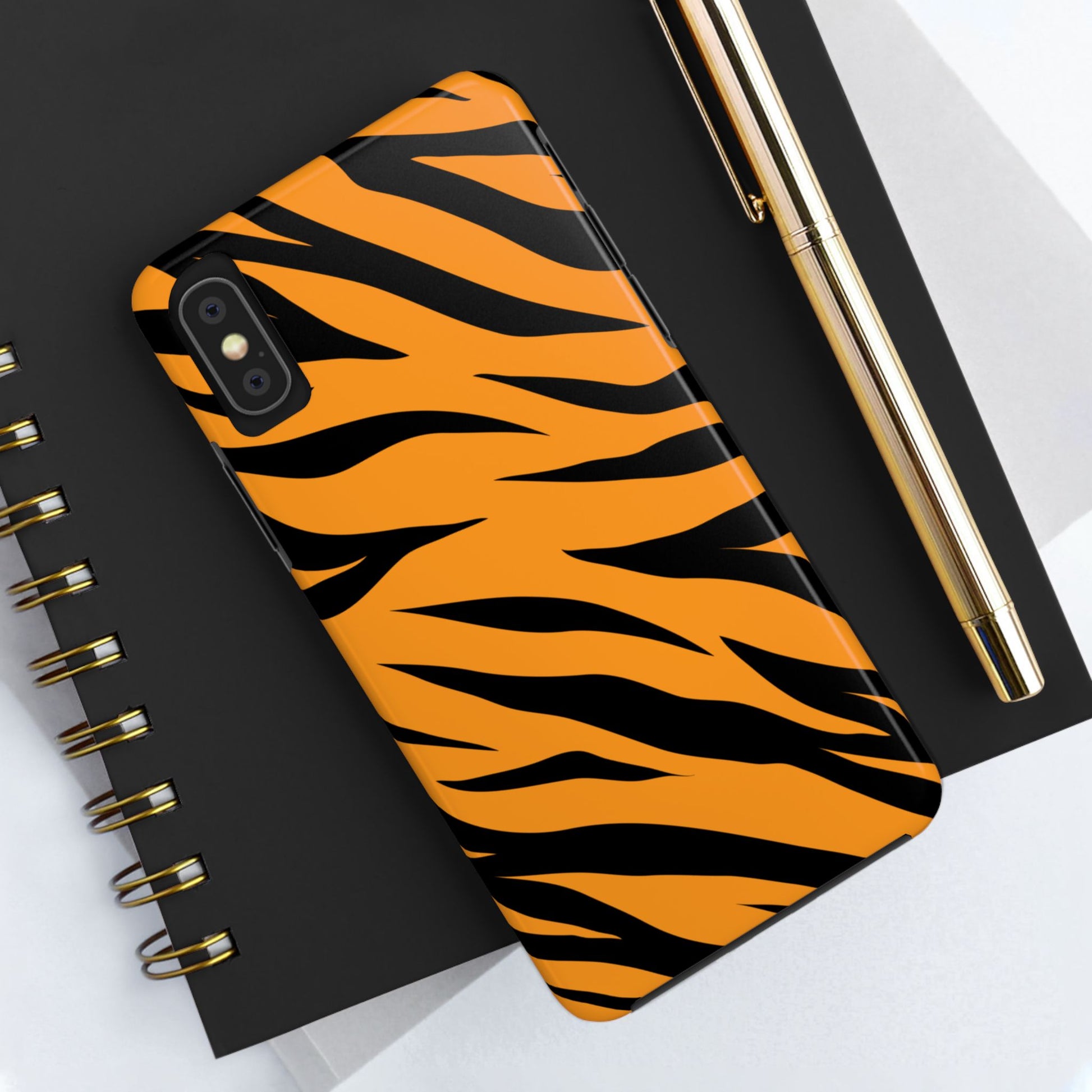 Tiger Texture Tough Phone Cases