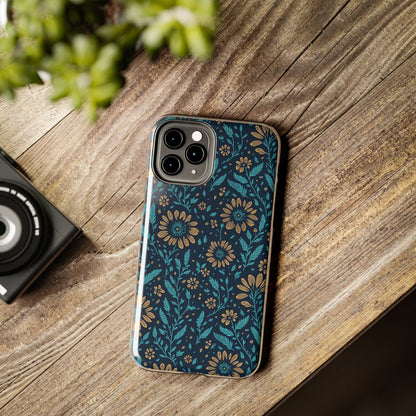 Flower Pattern Design Tough Phone Cases