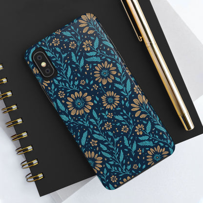 Flower Pattern Design Tough Phone Cases