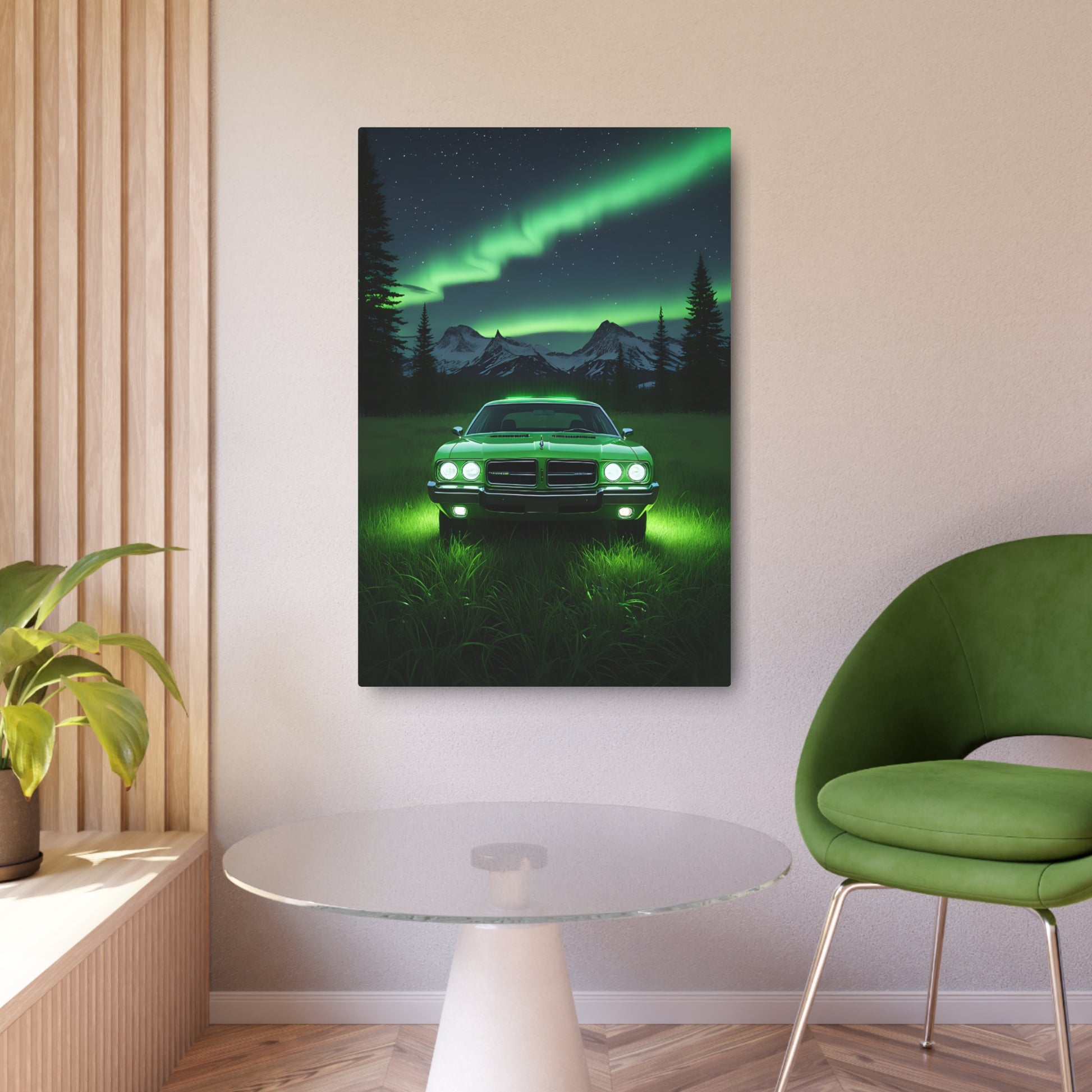 Green dodge Metal Art Sign