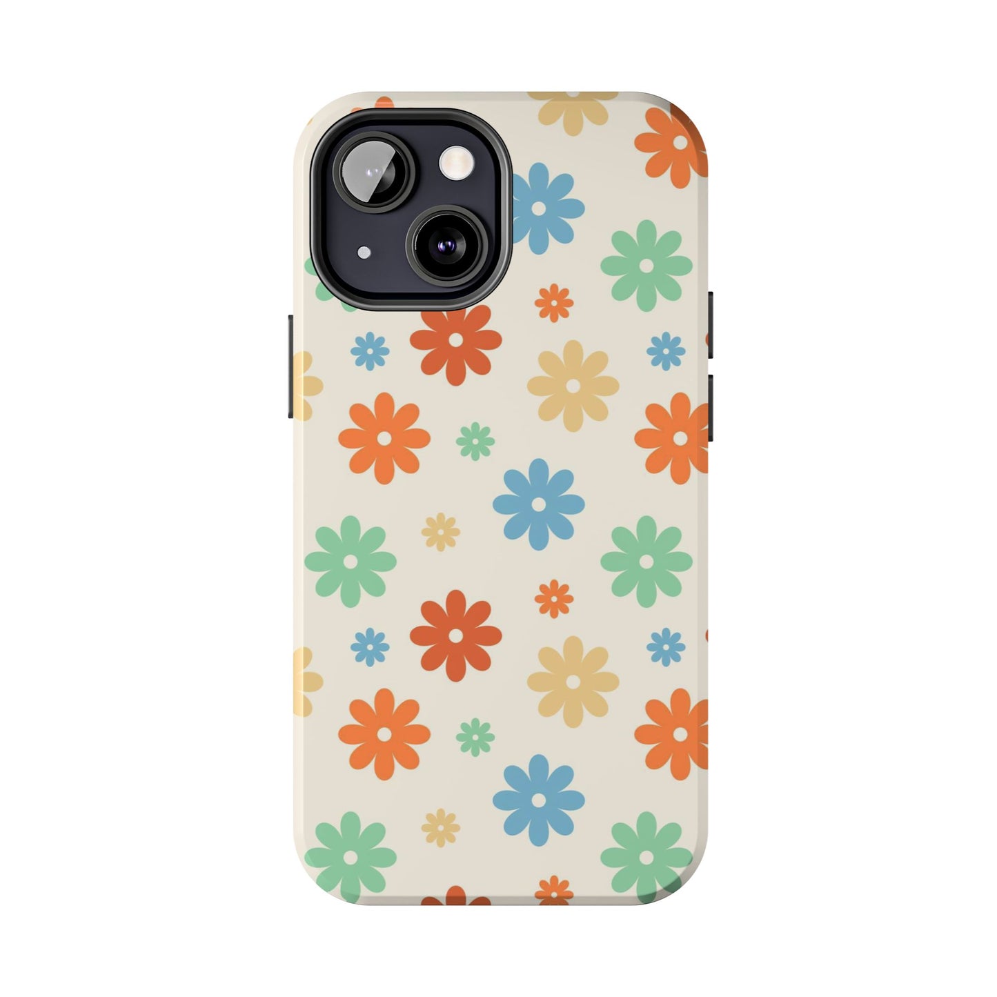 Retro groovy daisy seamless pattern Tough Phone Cases