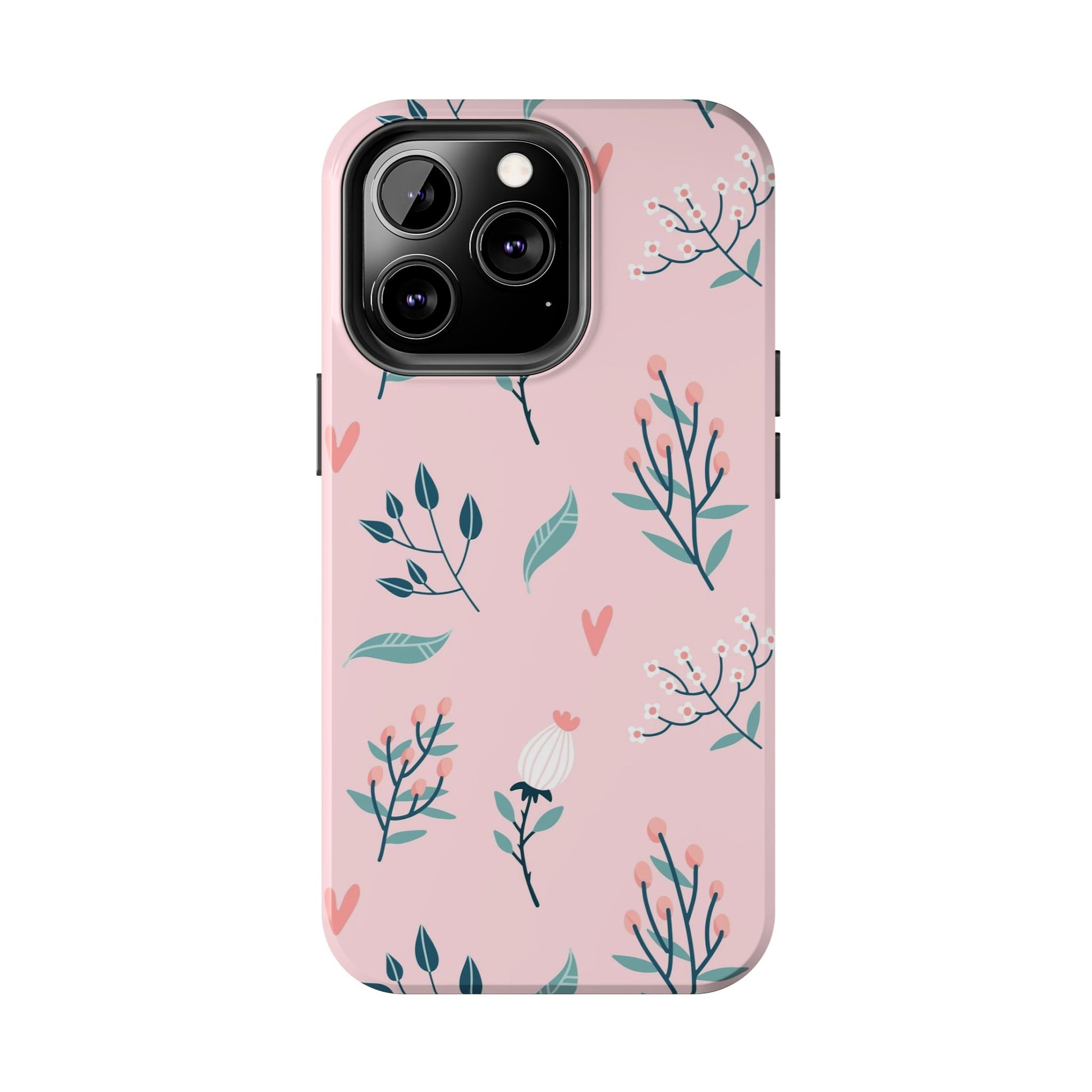 Floral seamless pattern. Garden flowers branches Tough Phone Cases