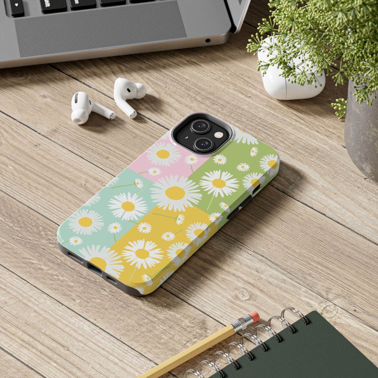 4 colors set of dandelion seamless pattern Tough Phone Cases