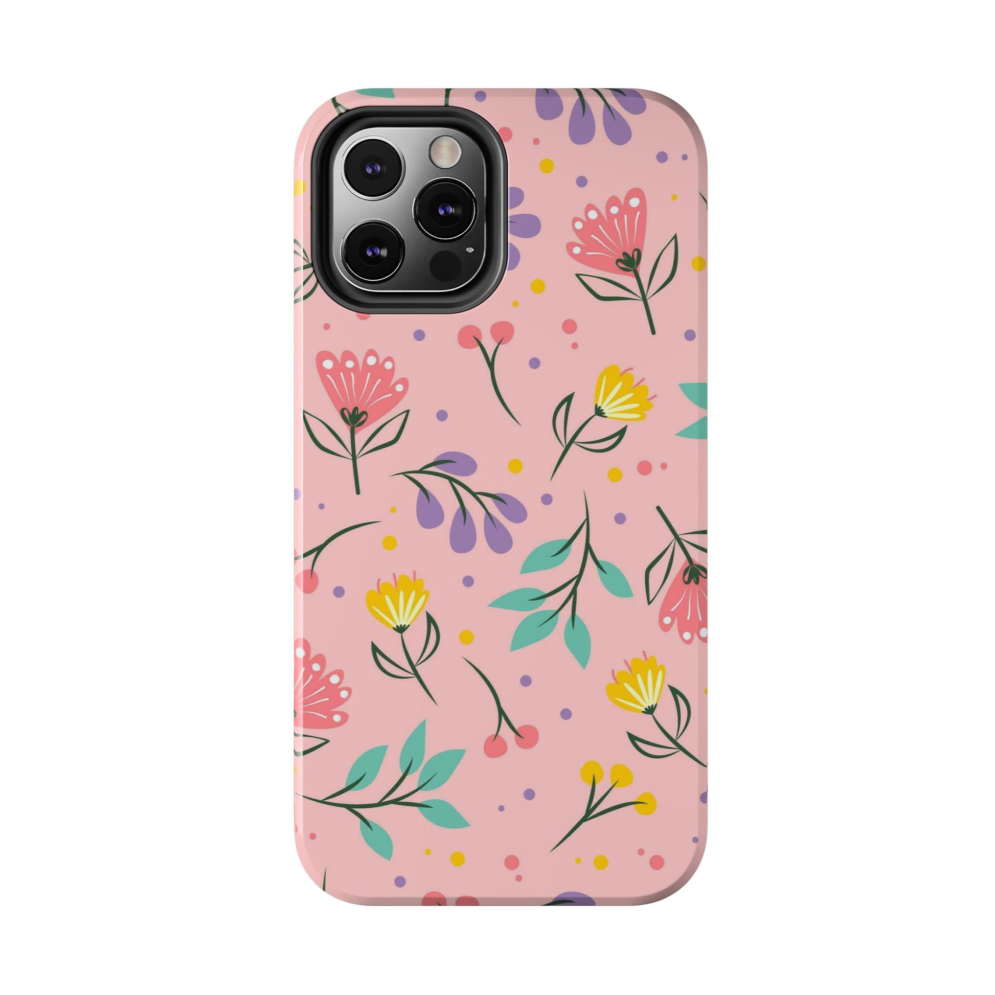 beautiful seamless handrawn floral Tough Phone Cases