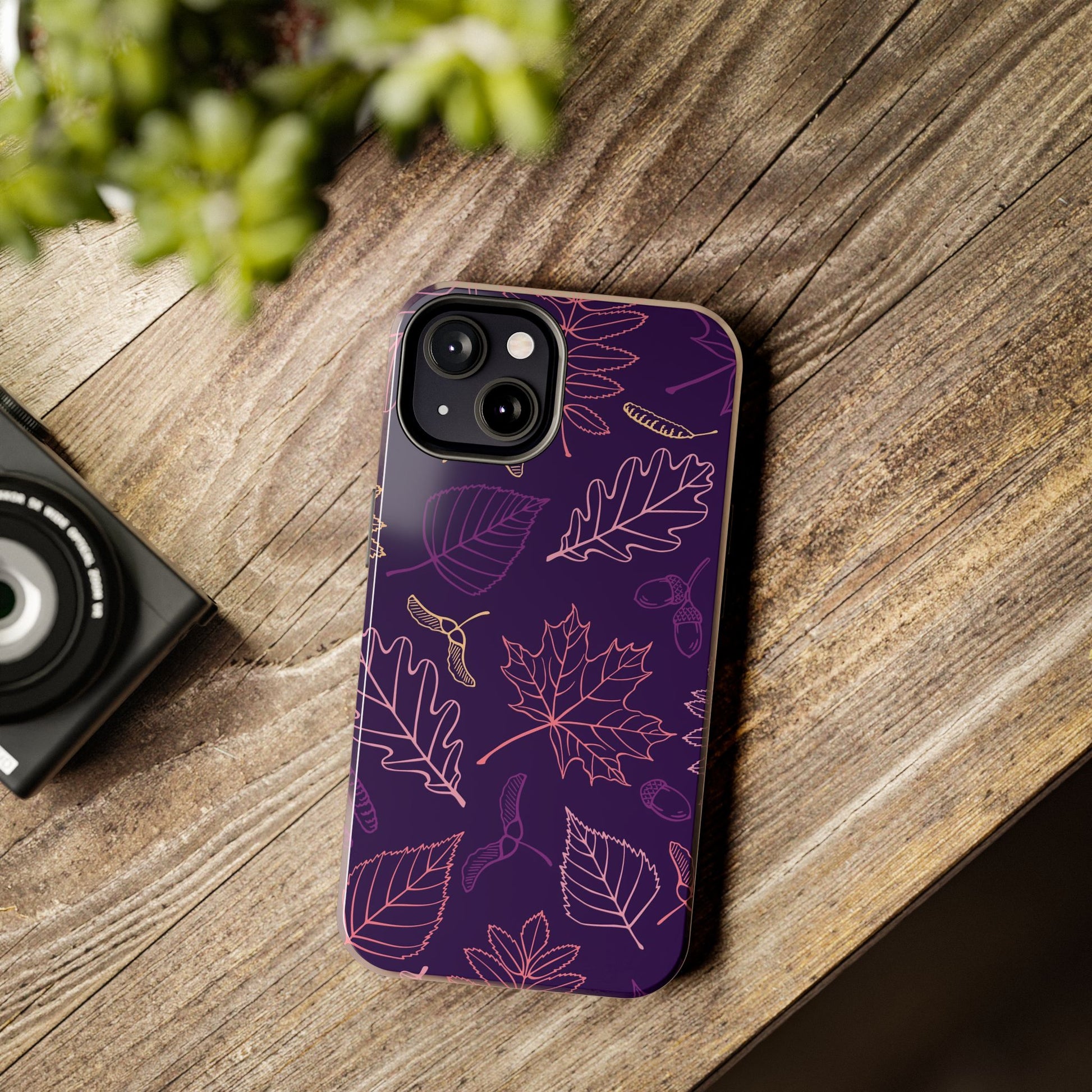 Seamless pattern with autumn leaves Tough Phone Cases