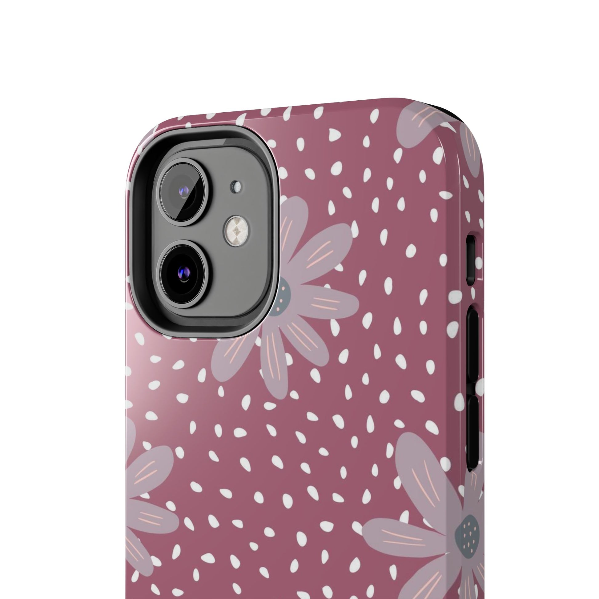 Vintage ditsy seamless pattern on dots Tough Phone Cases