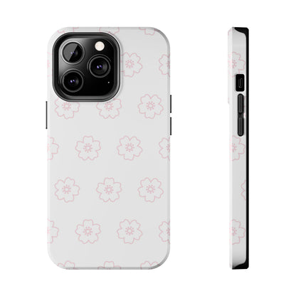 Cherry blossom seamless pattern Tough Phone Cases iPhone 13 Pro