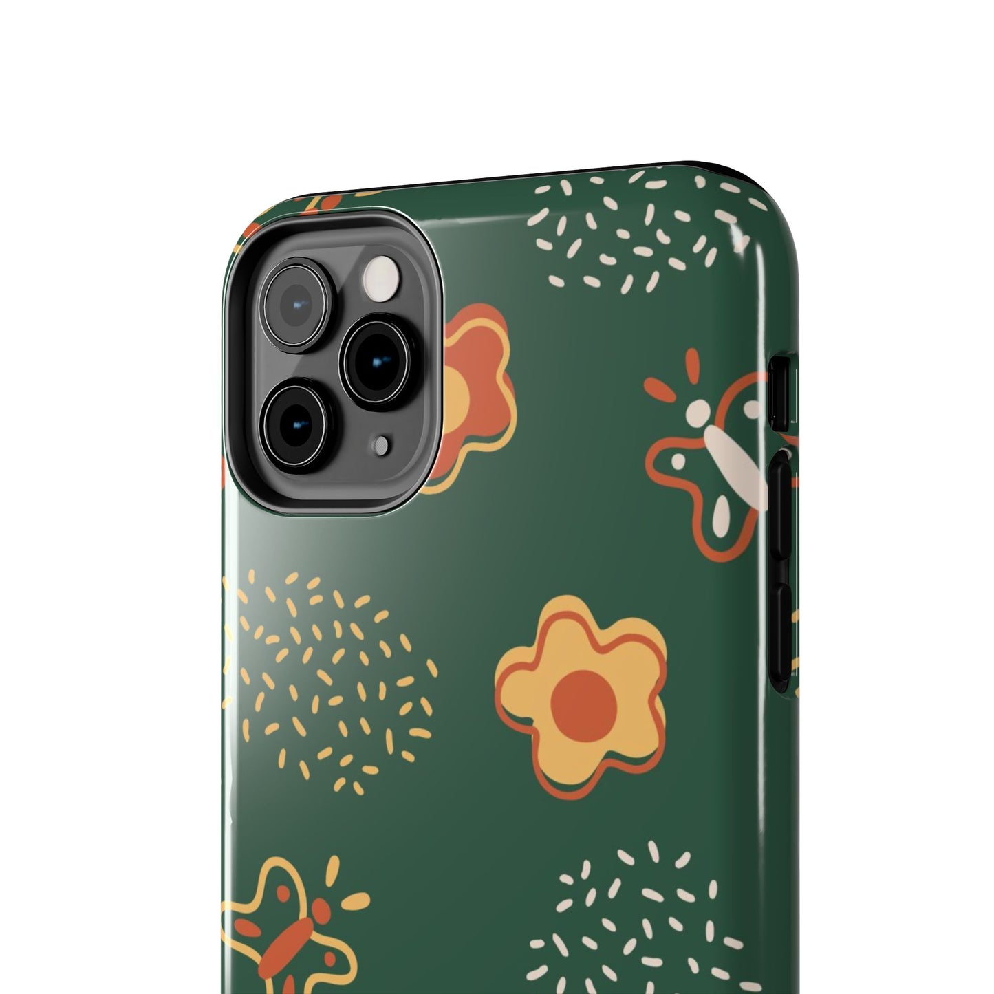 Seamless pattern with flowers and butterflies Tough Phone Cases