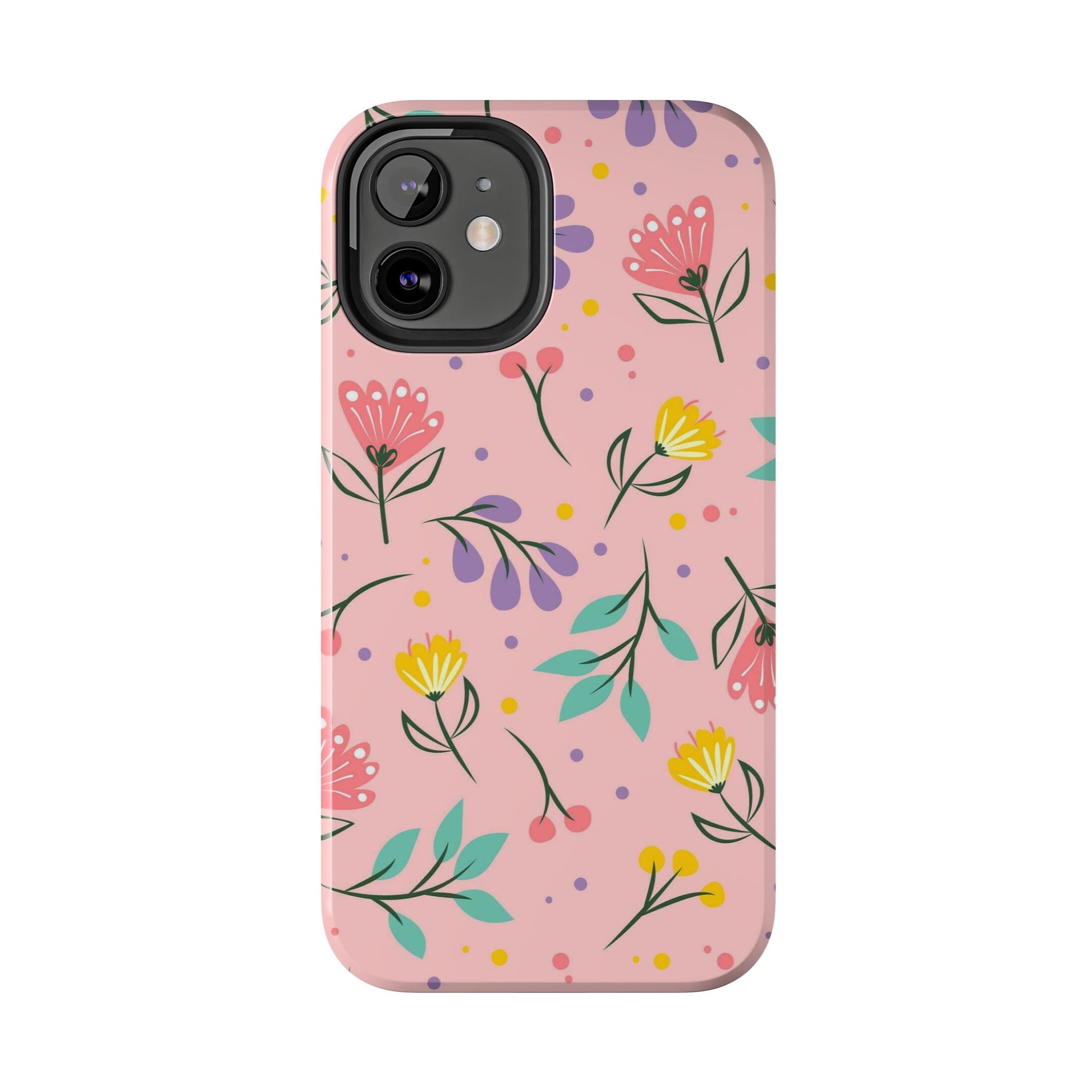 beautiful seamless handrawn floral Tough Phone Cases