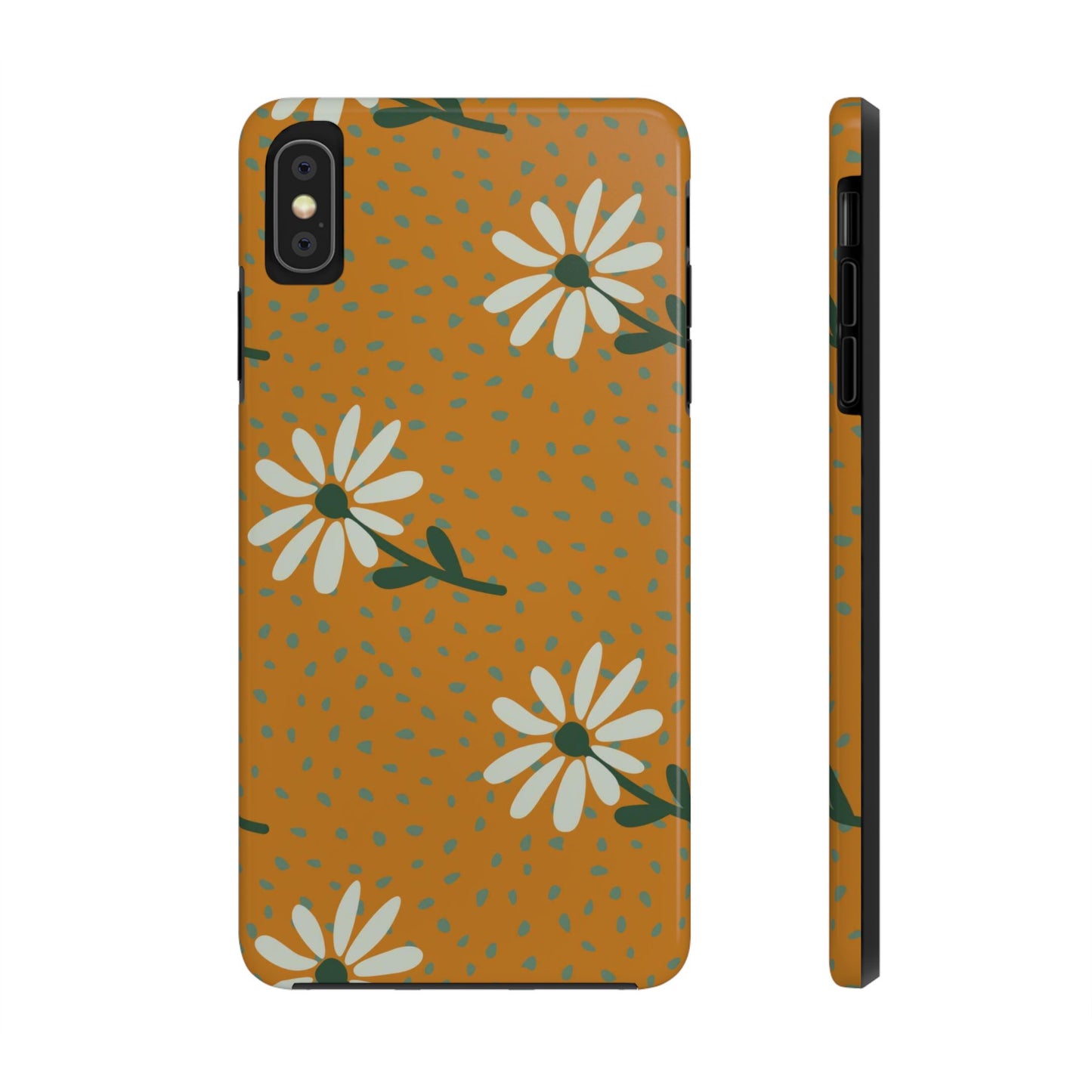 Doodle chamomile seamless pattern Tough Phone Cases iPhone XS MAX