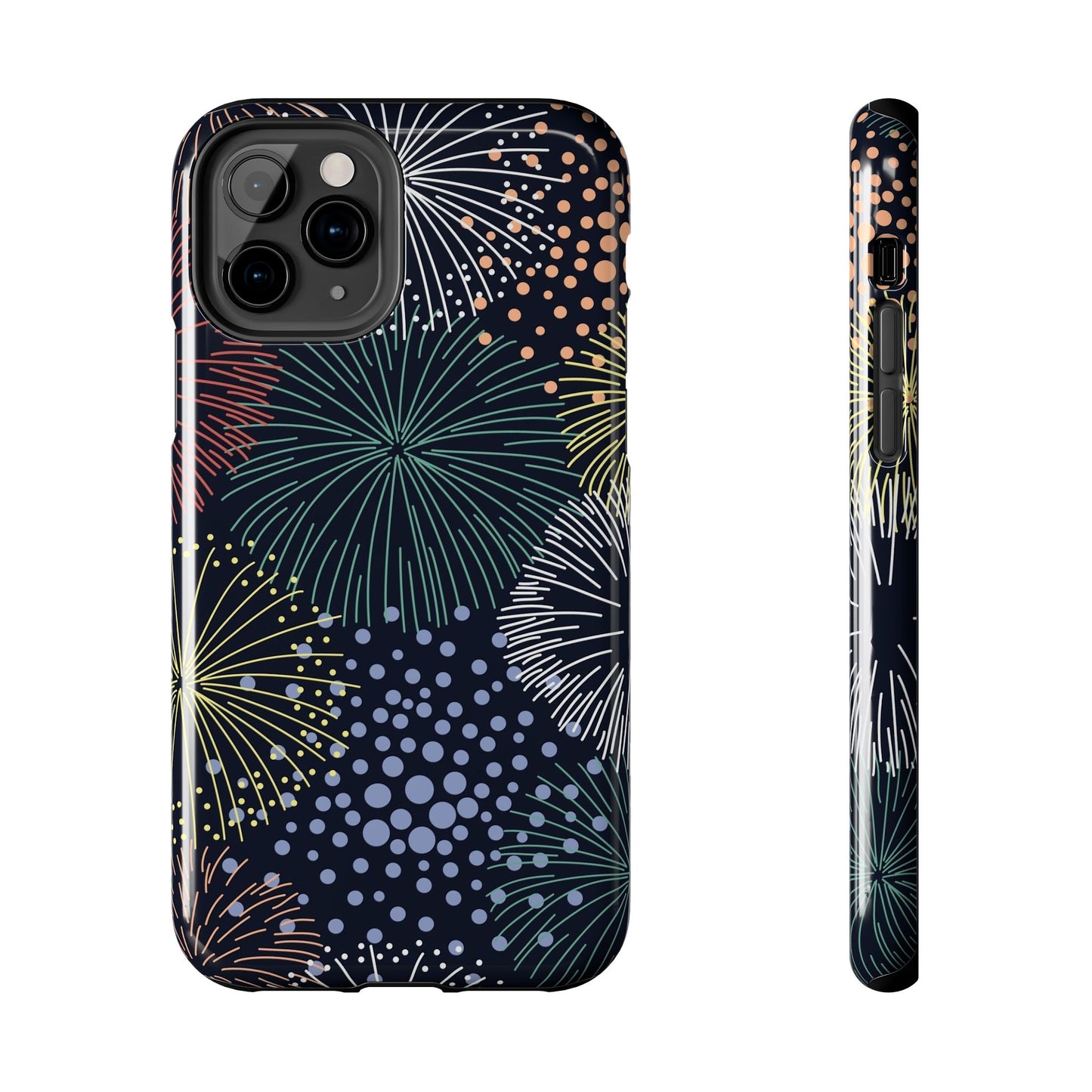 Seamless pattern with colorful fireworks Tough Phone Cases iPhone 11 Pro