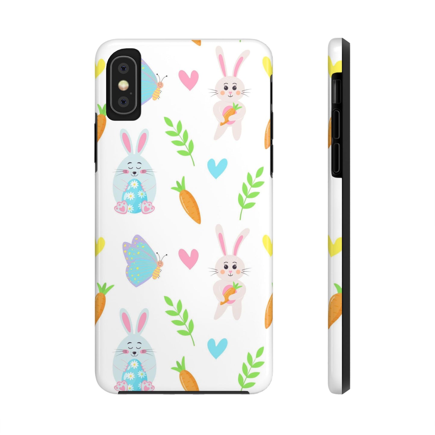 Seamless pattern with Easter bunnies Tough Phone Cases iPhone XS