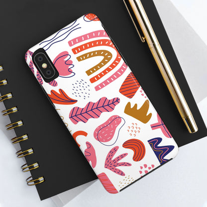 Isolated doodles, bundle of flowers Tough Phone Cases