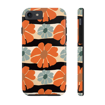 Retro groovy flowers seamless pattern Tough Phone Cases iPhone 7, iPhone 8, iPhone SE