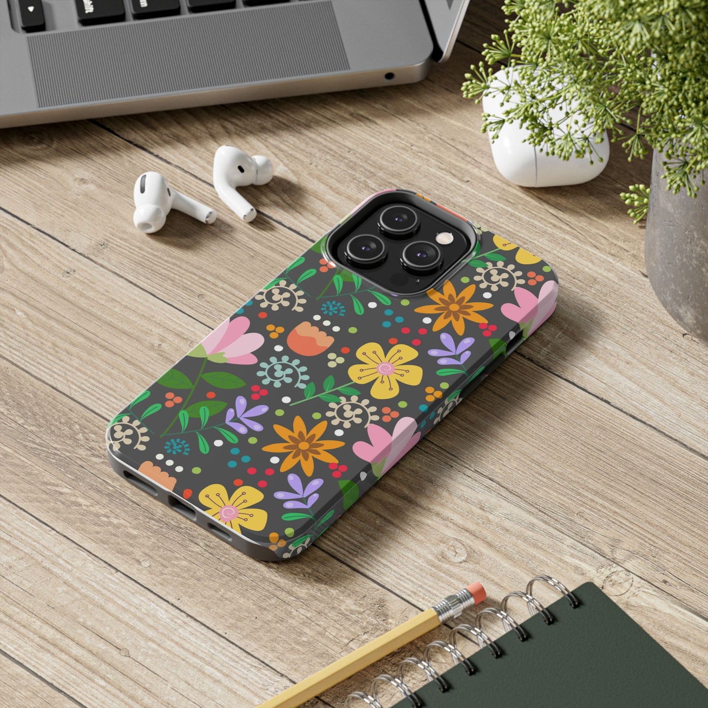 Abstract floral seamless pattern Tough Phone Cases