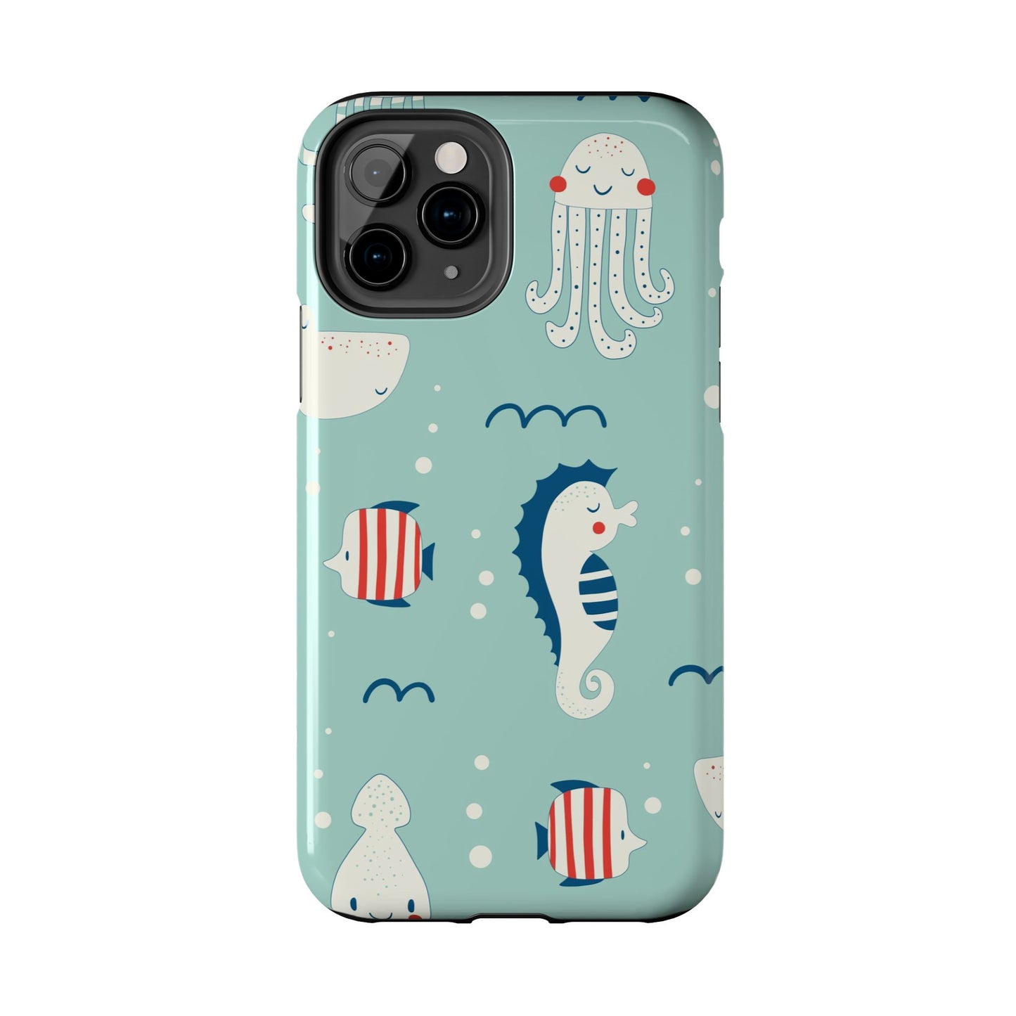 hand drawn colored childish seamless Tough Phone Cases