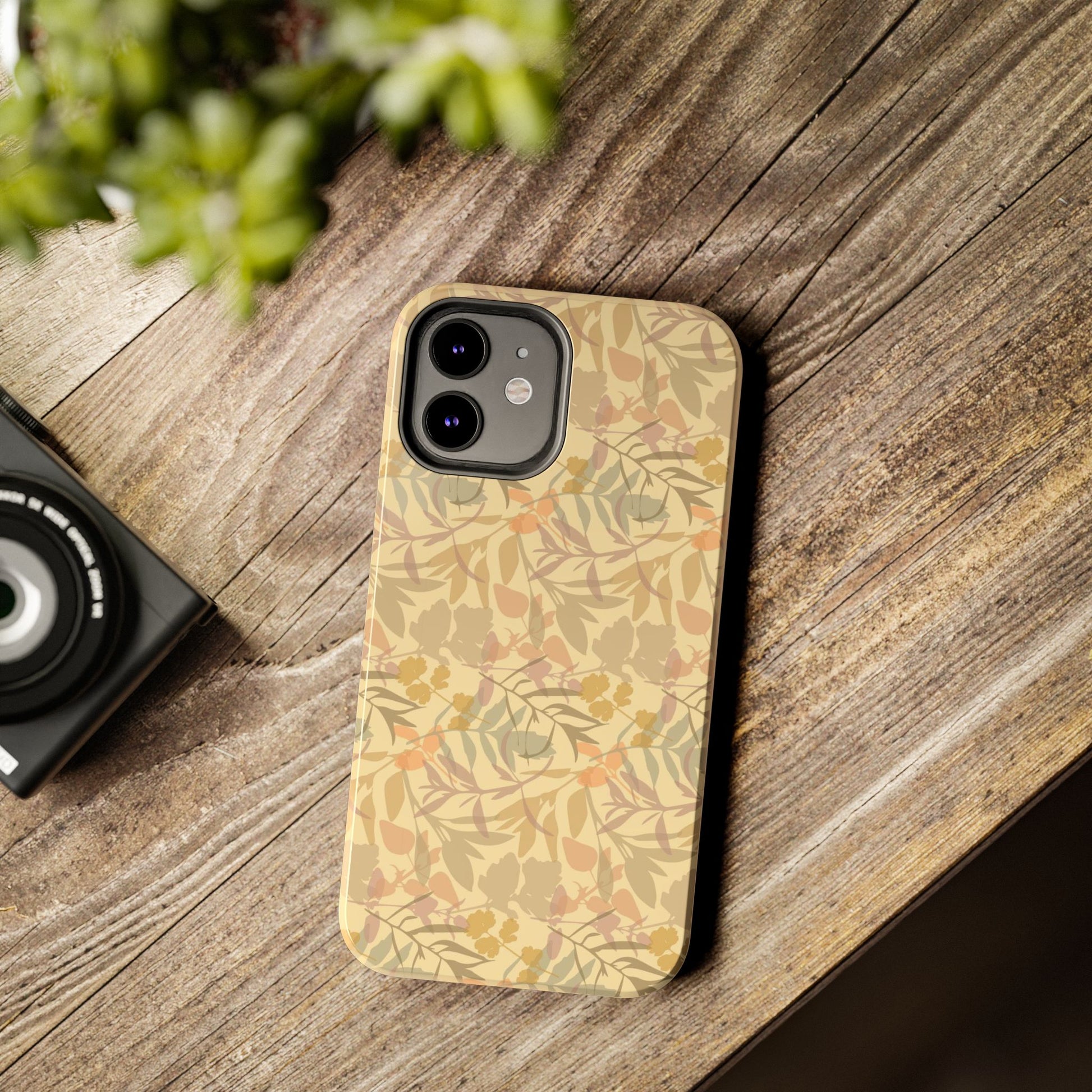 Boho Plants Leafs Pattern Tough Phone Cases