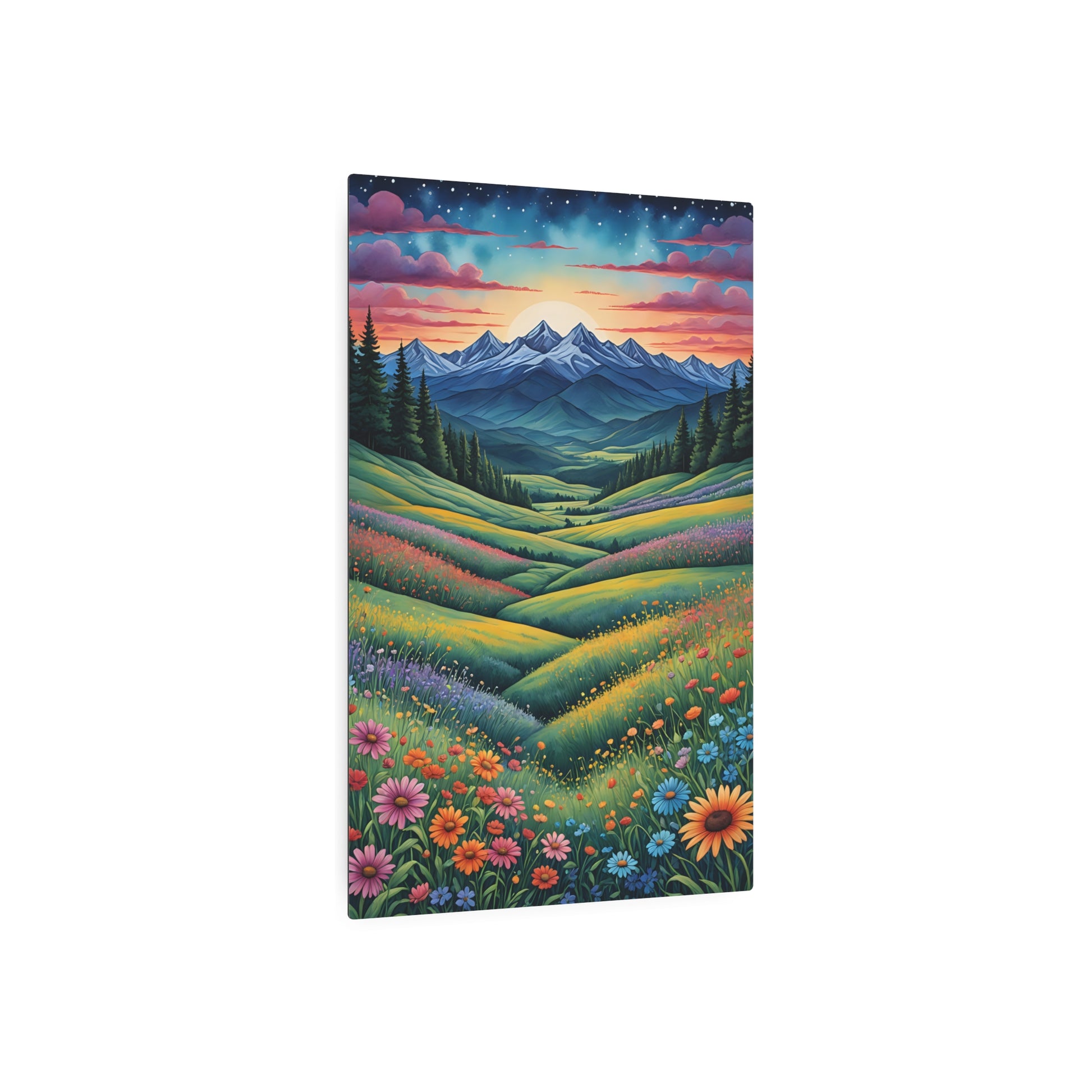 Mountain Meadow Serenade Metal Art Sign