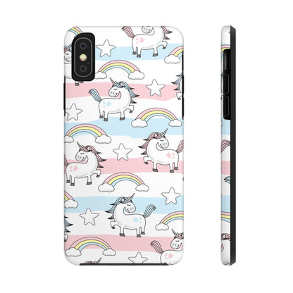 Unicorn Seamless Pattern Doodle Tough Phone Cases iPhone X