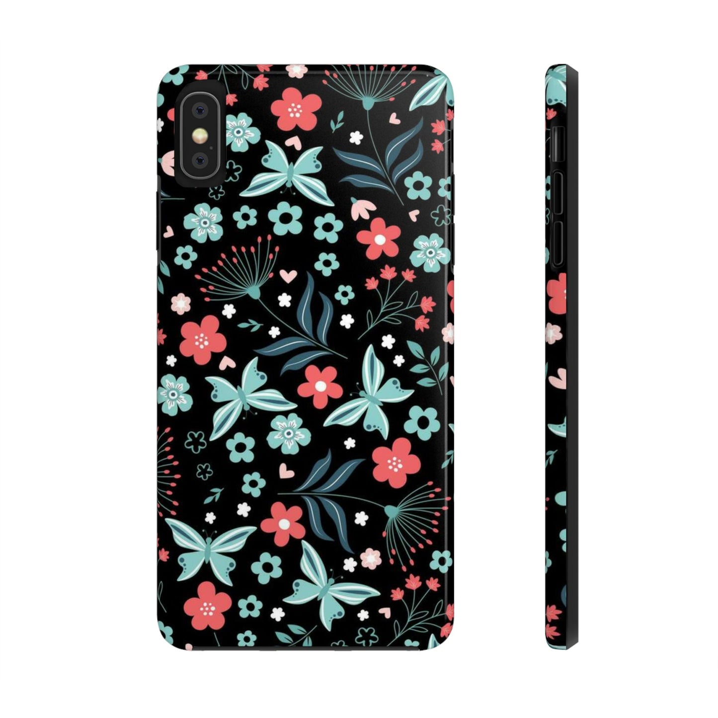 Spring seamless pattern on multi colored flowers Tough Phone Case iPhone XS MAX