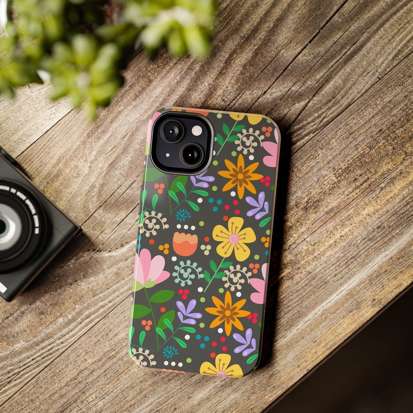 Abstract floral seamless pattern Tough Phone Cases