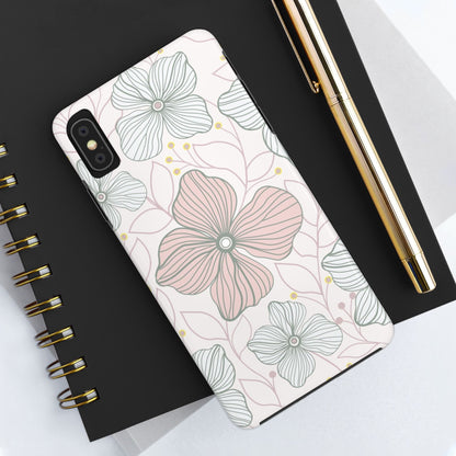 Florals seamless pattern Tough Phone Cases