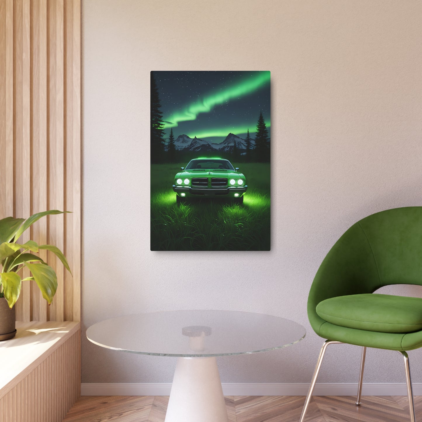 Green dodge Metal Art Sign