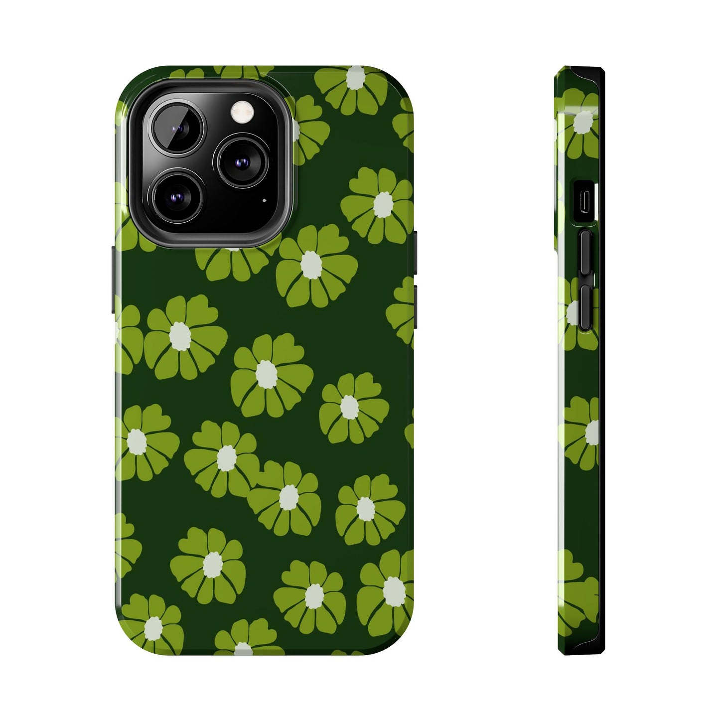 Retro groovy flowers seamless pattern Tough Phone Cases iPhone 13 Pro