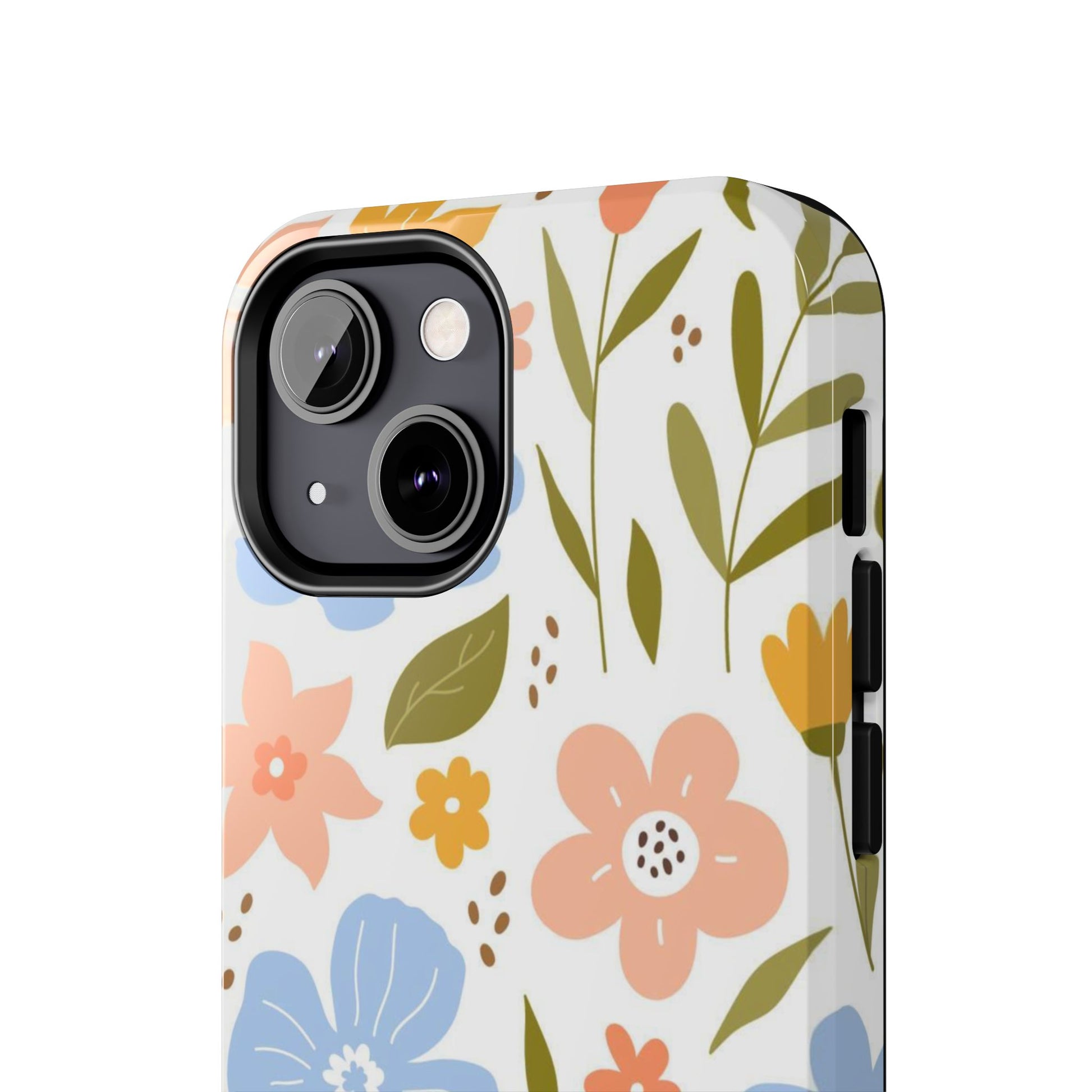 Big collection of blooming flowers, twigs and leaves Tough Phone Cases