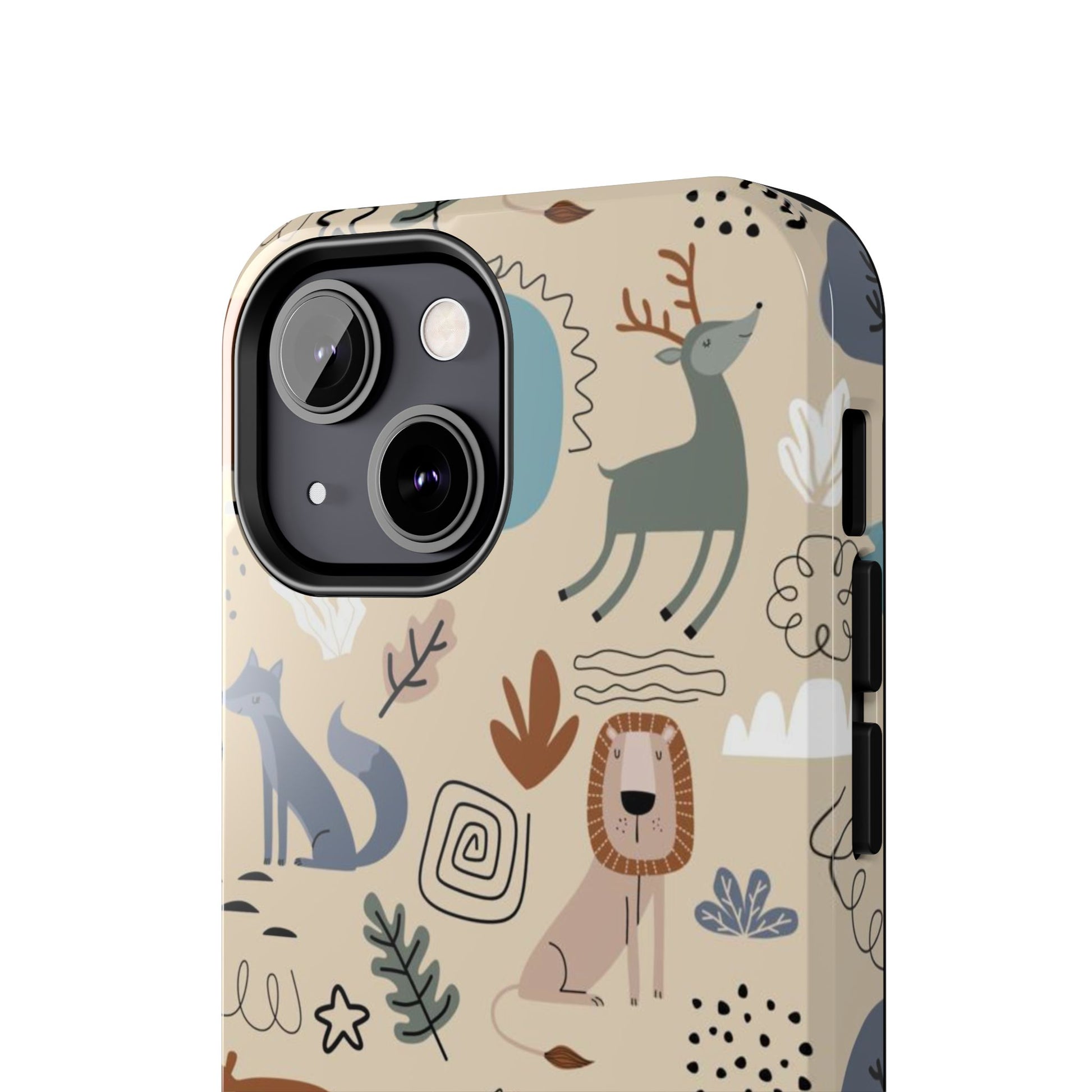 seamless pattern with cute animal Tough Phone Cases