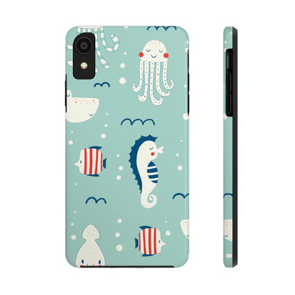 hand drawn colored childish seamless Tough Phone Cases iPhone XR